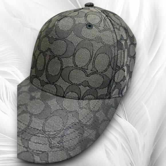 Authentic Coach Signature Jacquard Baseball Hat Cap Size: M/L - Picture 4 of 8